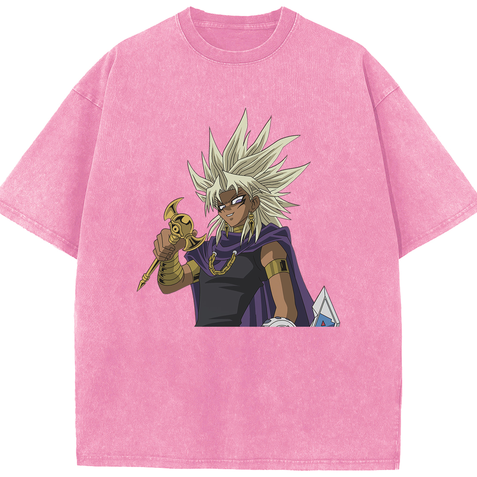 （画像用） 遊☆戯☆王 Yu-Gi-Oh! 綿100% ヴィンテージ風 半袖Tシャツ（フロントプリント）